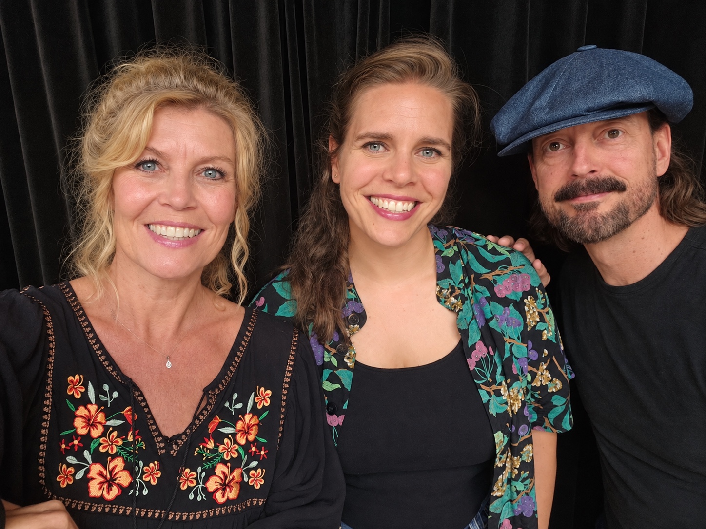 Erica met Anke van Esch en broer Frans van der Meer